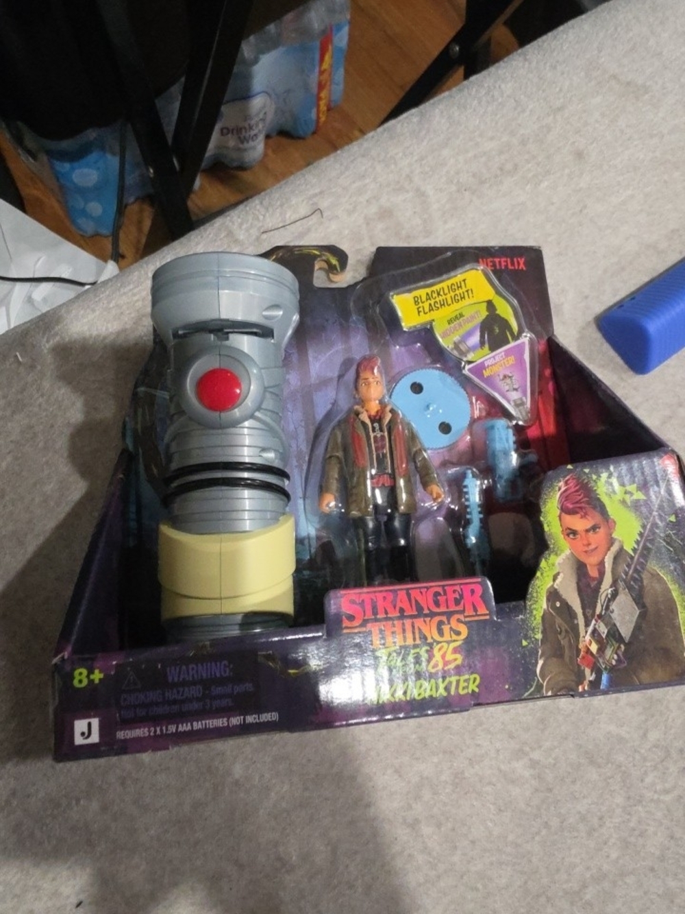 Stranger Things Lucas Sinclair Flashlight Action Figure - Gray & Yellow